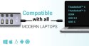 Hub USB 3.0/USB-C 9 portów LAN + Power Adapter 60W Hub USB 3.0/USB-C 9 portów LAN + Power Adapter 60W