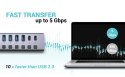 Hub USB 3.0/USB-C 9 portów LAN + Power Adapter 60W Hub USB 3.0/USB-C 9 portów LAN + Power Adapter 60W