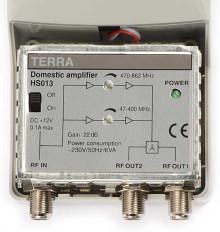 Wzmacniacz HS-013 (12V) Terra VHF/UHF 1we/2wy Wzmacniacz HS-013 (12V) Terra VHF/UHF 1we/2wy