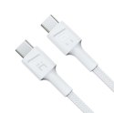 Kabel PowerStream USB-C do USB-C 2m, PD 60W, QC 3.0, biały Kabel PowerStream USB-C do USB-C 2m, PD 60W, QC 3.0, biały