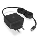 Ładowarka IB-PS111-PD 65 Watt, Type-C , kabel 150cm Ładowarka IB-PS111-PD 65 Watt, Type-C , kabel 150cm