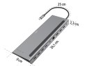 Stacja dokująca USB C 10 portów Stacja dokująca USB C 10 portów