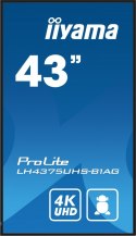 Monitor 42.5 cala ProLite LH4375UHS-B1AG, 24/7,IPS,ANDROID.11,4K,500cd/m2,WiFi,3xHDMI,DP,Daisy/Chain,2xUSB,2x10W,RJ45,iiSignage2 Monitor 42.5 cala ProLite LH4375UHS-B1AG, 24/7,IPS,ANDROID.11,4K,500cd/m2,WiFi,3xHDMI,DP,Daisy/Chain,2xUSB,2x10W,RJ45,iiSignage2