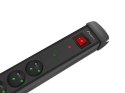 Listwa zasilająca 5.0m 5x230 cz SP1-05E-0500-BK Listwa zasilająca 5.0m 5x230 cz SP1-05E-0500-BK