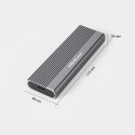 Obudowa | kieszeń na dysk SSD M.2 | SATA | NGFF | USB-C | Super speed 6Gb/s | 2TB | Szara Obudowa | kieszeń na dysk SSD M.2 | SATA | NGFF | USB-C | Super speed 6Gb/s | 2TB | Szara