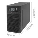 Zasilacz awaryjny UPS 3kVA | 3000W | Power Factor 1.0 | LCD | EPO| USB | On-line Zasilacz awaryjny UPS 3kVA | 3000W | Power Factor 1.0 | LCD | EPO| USB | On-line
