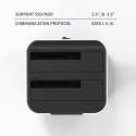 Stacja dokująca do dysków HDD SSD 2.5" 3.5" | SATA III | USB 3.0 | Super speed 5Gb/s | z funkcją klonowania offline Stacja dokująca do dysków HDD SSD 2.5" 3.5" | SATA III | USB 3.0 | Super speed 5Gb/s | z funkcją klonowania offline