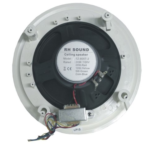 GŁOŚNIK SUFITOWY RH SOUND PA TZ-805T-2 20W 100V BIAŁY GŁOŚNIK SUFITOWY RH SOUND PA TZ-805T-2 20W 100V BIAŁY