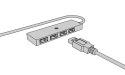 Hub IB-HUB1424-C3 4-Port USB Typ-A, złącze Typ-C/A Hub IB-HUB1424-C3 4-Port USB Typ-A, złącze Typ-C/A