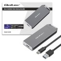 Mini obudowa na dysk M.2 SSD | NVMe | PCIe | USB3.1 | Super speed10Gb/s | 2TB | Srebrna Mini obudowa na dysk M.2 SSD | NVMe | PCIe | USB3.1 | Super speed10Gb/s | 2TB | Srebrna