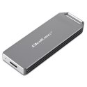 Mini obudowa na dysk M.2 SSD | NVMe | PCIe | USB3.1 | Super speed10Gb/s | 2TB | Srebrna Mini obudowa na dysk M.2 SSD | NVMe | PCIe | USB3.1 | Super speed10Gb/s | 2TB | Srebrna