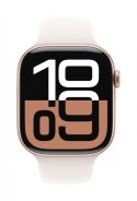 Watch Series 10 GPS + Cellular, koperta 42 mm z aluminium w kolorze różowego złota z paskiem sportowym w kolorze łagodnego różu Watch Series 10 GPS + Cellular, koperta 42 mm z aluminium w kolorze różowego złota z paskiem sportowym w kolorze łagodnego różu