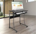 Biurko komputerowe mobilne Techly 600x480mm czarne Biurko komputerowe mobilne Techly 600x480mm czarne