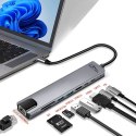 Stacja dokująca 8 IN 1 GIGA LAN HUB MT5046 Stacja dokująca 8 IN 1 GIGA LAN HUB MT5046