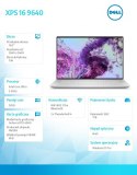 Notebook XPS 16 9640 Win11Pro Ultra 9 185H/32GB/1TB SSD/16.3 OLED UHD+ Touch/GeForce RTX 4060/WLAN + BT/Backlit Kb/6 Cell/3Y Bas Notebook XPS 16 9640 Win11Pro Ultra 9 185H/32GB/1TB SSD/16.3 OLED UHD+ Touch/GeForce RTX 4060/WLAN + BT/Backlit Kb/6 Cell/3Y Bas