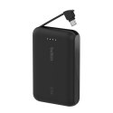 PowerBank BoostCharge 10k mAh 20w wbudowany kabel-C, port-C, czarny PowerBank BoostCharge 10k mAh 20w wbudowany kabel-C, port-C, czarny