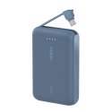 PowerBank BoostCharge 10k mAh 20w wbudowany kabel-C, port-C, niebieski PowerBank BoostCharge 10k mAh 20w wbudowany kabel-C, port-C, niebieski