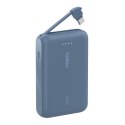 PowerBank BoostCharge 10k mAh 20w wbudowany kabel-C, port-C, niebieski PowerBank BoostCharge 10k mAh 20w wbudowany kabel-C, port-C, niebieski