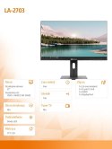 Monitor biurkowy LA-2703 IPS VA FHD HDMI VGA DP Monitor biurkowy LA-2703 IPS VA FHD HDMI VGA DP