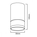 Oprawa natynkowa/tuba GU10, biała MCE361 W aluminiowa Oprawa natynkowa/tuba GU10, biała MCE361 W aluminiowa
