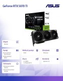 Karta graficzna GeForce RTX 5070 TI TUF GAMING OC 16GB GDDR7 256bit DP/HDMI Karta graficzna GeForce RTX 5070 TI TUF GAMING OC 16GB GDDR7 256bit DP/HDMI