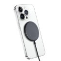 MagSpot Wireless Charger Aluminiowa ładowarka indukcyjna MagSafe 15W Grafitowa MagSpot Wireless Charger Aluminiowa ładowarka indukcyjna MagSafe 15W Grafitowa