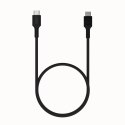 Kabel USB-C-USB-C PowerFlex 100W silikonowy 1.2m czarny Kabel USB-C-USB-C PowerFlex 100W silikonowy 1.2m czarny