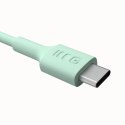 Kabel USB-C-USB-C PowerFlex 100W silikonowy 1.2m zielony Kabel USB-C-USB-C PowerFlex 100W silikonowy 1.2m zielony