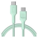 Kabel USB-C-USB-C PowerStream 100W oplot 1,2m zielony Kabel USB-C-USB-C PowerStream 100W oplot 1,2m zielony