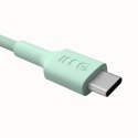 Kabel USB-C-USB-C PowerStream 100W oplot 1,2m zielony Kabel USB-C-USB-C PowerStream 100W oplot 1,2m zielony