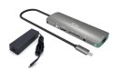 Zestaw Stacja dokująca USB-C Metal Nano 4K HDMI LAN z Power Delivery 100W + Ładowarka 100W Zestaw Stacja dokująca USB-C Metal Nano 4K HDMI LAN z Power Delivery 100W + Ładowarka 100W