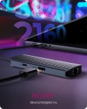 Stacja dokująca IB-DK4034a-CPD 6w1, HDMI,USB,PD,LAN Stacja dokująca IB-DK4034a-CPD 6w1, HDMI,USB,PD,LAN