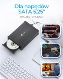 Obudowa IB-525-U3 1x5,25 SATA DVD/Blue-Ray, czarna Obudowa IB-525-U3 1x5,25 SATA DVD/Blue-Ray, czarna