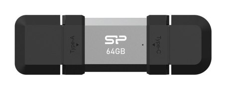 Pendrive C51 64GB USB-A USB-C 120 MB/s srebrny Pendrive C51 64GB USB-A USB-C 120 MB/s srebrny