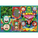 Puzzle 4x250 elementów Rick i Morty Zakręcony świat Puzzle 4x250 elementów Rick i Morty Zakręcony świat