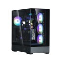Obudowa P40 Prism Mid-Tower szkło hartowane czarna Obudowa P40 Prism Mid-Tower szkło hartowane czarna
