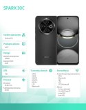 Smartfon SPARK 30C 4/128GB ORBIT BLACK w/o charger Smartfon SPARK 30C 4/128GB ORBIT BLACK w/o charger