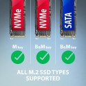 ADM2-AM Adapter USB3.2 Gen 2 M.2 NVMe/SATA SSD 10Gbps 10cm USB-A cable ADM2-AM Adapter USB3.2 Gen 2 M.2 NVMe/SATA SSD 10Gbps 10cm USB-A cable