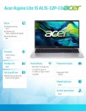 Laptop Lite 15 AL15-32P-C0AW Celeron N4500, 15.6 FHD IPS, 8GB, 256GB SSD, No OS, Pure Silver Laptop Lite 15 AL15-32P-C0AW Celeron N4500, 15.6 FHD IPS, 8GB, 256GB SSD, No OS, Pure Silver