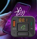 Transmiter FM z bluetooth i ładowarką 20W Transmiter FM z bluetooth i ładowarką 20W