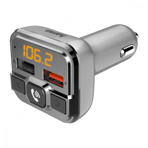 Transmter FM z bluetooth z ładowarką 18W Transmter FM z bluetooth z ładowarką 18W
