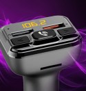 Transmter FM z bluetooth z ładowarką 18W Transmter FM z bluetooth z ładowarką 18W