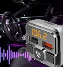 Transmter FM z bluetooth z ładowarką 18W Transmter FM z bluetooth z ładowarką 18W