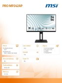 Monitor 23.8 cala PRO MP242AP LED/FHD/Flat/100Hz/czarny Monitor 23.8 cala PRO MP242AP LED/FHD/Flat/100Hz/czarny