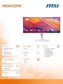 Monitor Modern MD342CQPW 34 cale/LED/UWQHD/Curved/120Hz/czarny Monitor Modern MD342CQPW 34 cale/LED/UWQHD/Curved/120Hz/czarny