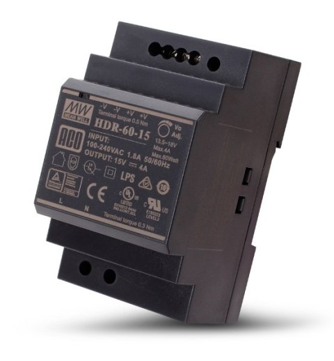 ACO PS-HDR-60-15MA video DIN 15-17V, 4A ACO PS-HDR-60-15MA video DIN 15-17V, 4A
