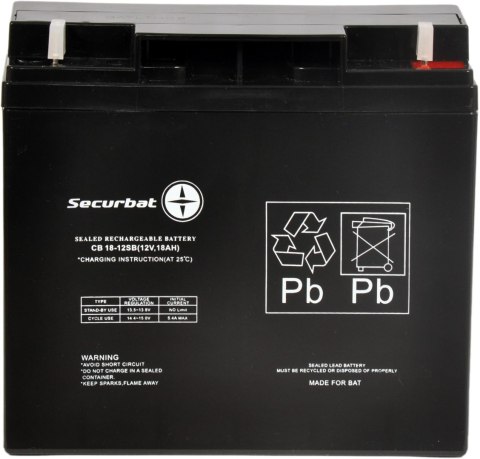 Akumulator AGM SECURBAT 12V 18Ah Akumulator AGM SECURBAT 12V 18Ah