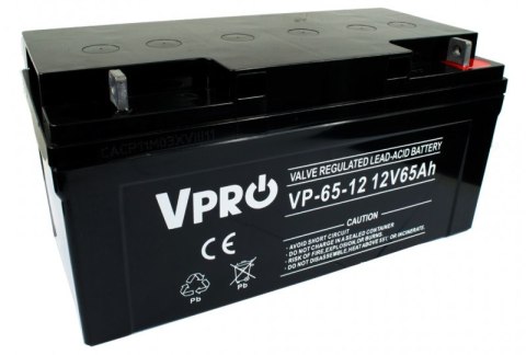 Akumulator VOLT POLSKA AGM VPRO 12V 65Ah Akumulator VOLT POLSKA AGM VPRO 12V 65Ah