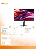 Monitor 27 cali DW2702 USB-C WQHD Monitor 27 cali DW2702 USB-C WQHD