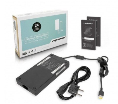 Zasilacz Movano 20v 15a (prostokątny 11.0x4.5 pin - Yoga) 300W do Lenovo Zasilacz Movano 20v 15a (prostokątny 11.0x4.5 pin - Yoga) 300W do Lenovo